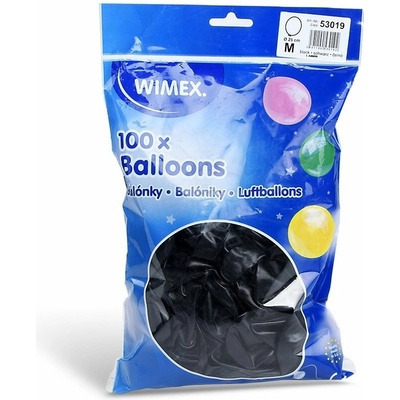 Nafukovací balónky černé M pr. 25 cm WIMEX 53119