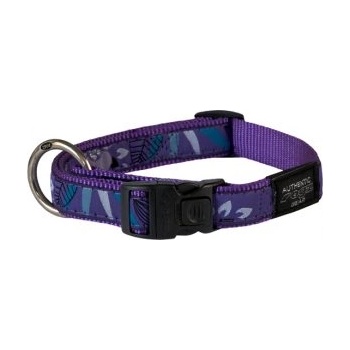 Rogz Fancy Dress Collar XLarge - Нашийник за кучета, лапички 25мм/-43-70 см. лилава гора