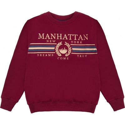 Winkiki Chlapčenská mikina WTB 01775 bordo