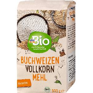 dmBio Био пълнозърнесто брашно от елда, 500 g (1446511)