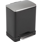 EKO-Europe EKO Кош за отпадъци с педал E-CUBE - 20 литра - черен (EKO 926820 - Black) - kafetomi