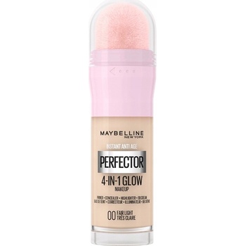 Maybelline Instant Age Rewind Perfector 4-in-1 Glow rozjasňujúci make-up pre prirodzený vzhľad 00 Fair 20 ml