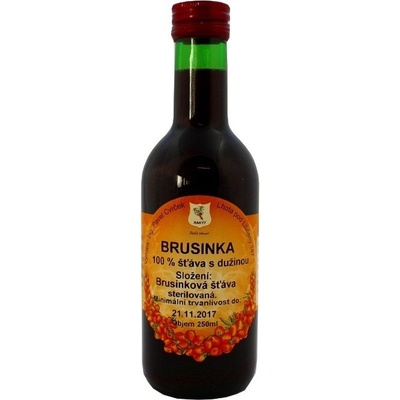 Ing. Pavel Cvrček Šťáva brusinková 100% 250 ml