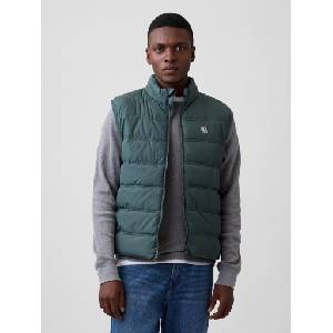 GAP Прошивана жилетка с лого GAP GAP | Zelen | МЪЖЕ | XS