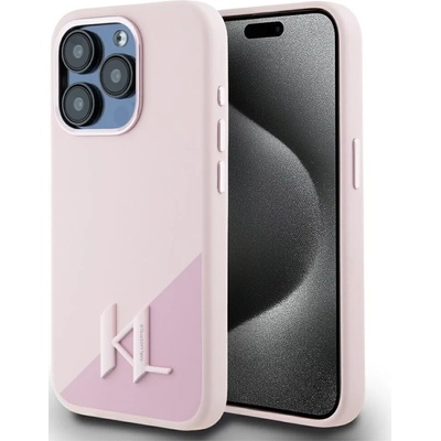 Karl Lagerfeld Silikonové pouzdro Shadow Metal Initial MagSafe pro iPhone 15 Pro růžové (KLHMP15LSCMKMPCP) – Hledejceny.cz