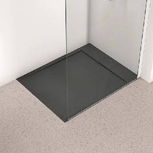 Ideal Standard i. life Ultra Flat S правоъгълно душ корито, наситено черно, 100x80 см (T5223FV)