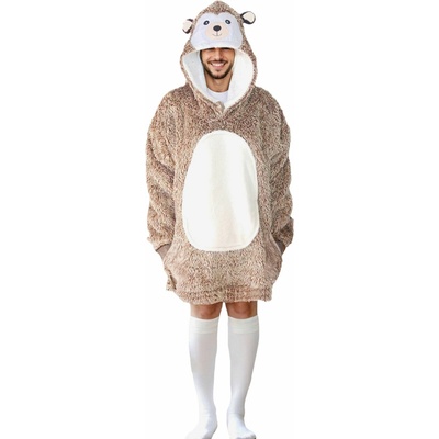 Cozy Noxxiez CH366 Ježek hřejivá televizní mikinová deka s kapucí