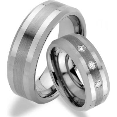 Wolframové snubní prsteňy R-TW-006