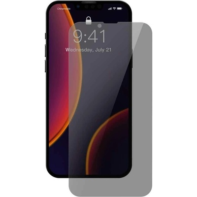 Baseus Full Screen Anti-Spy Privacy Tempered Glass (SGBL020602) - стъклено защитно покритие с определен ъгъл на виждане за целия дисплей на iPhone 13 mini (2 броя)