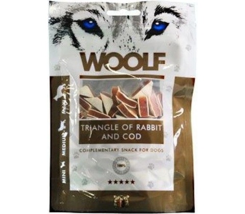 Woolf Dog Rabbit and Cod Triangle 100 g