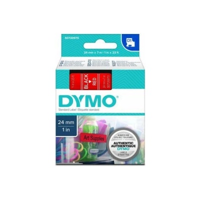páska do štítkovača DYMO D1 S0720970 Farba pásky: červená Farba písma:čierna 24 mm 7 m