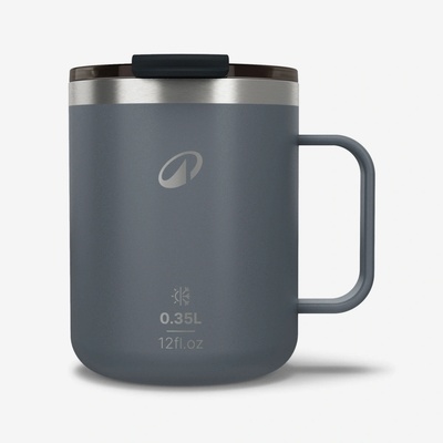 Quechua termohrnček 900 antikoro 350 ml sivý