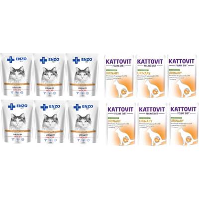 Kattovit Urinary Indicator 85 g sáček + ENZO VET Urinary s hovězím masem 6x100 g