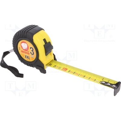 MEDID 9253 Svinovací metr Šíř 25mm Dl. 3m Mat.těl ABS guma