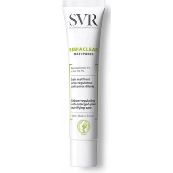 SVR Sebiaclear Mat+Pores matující fluid na regulaci kožního mazu Sebum-Regulating Anti-Enlarged-Pore Mattifying Care 40 ml