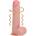RealRock - въртящ се вибратор (естествен, 20, 5 cm)