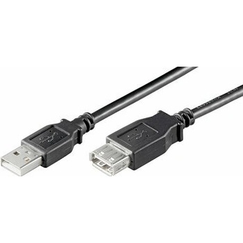 MicroConnect USBAAF2B USB2.0 A (M) - USB2.0 A (F), 2m, černý