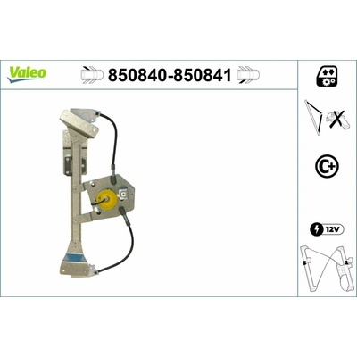 Mechanizmus zdvíhania okna VALEO 850840