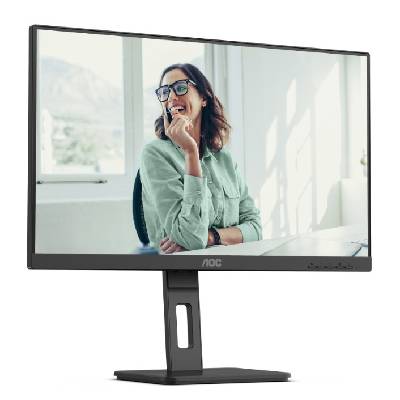 24P3CV - 23.8" FHD, IPS, 75Hz, 4ms, USB-C, USB хъб, 300 cd/m2, Регулируем - Черен