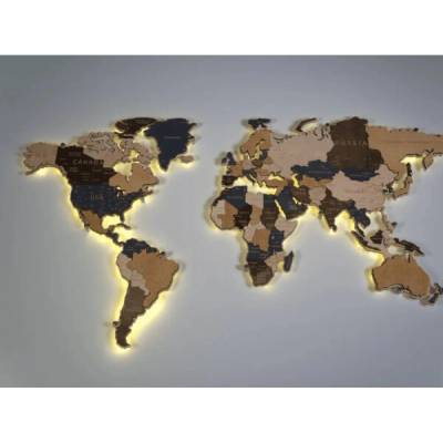 BusyKids Mapa světa XL s podsvícením