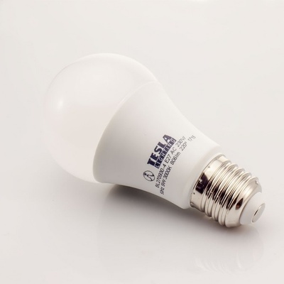 Tesla LED žárovka BULB, E27, 9W, 230V, 806lm, 25 000h, 3000K teplá bílá, 220° 5KS