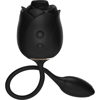 Fifty Shades of Grey Dark Blushing Rose Clitoral Suction & Vibrating Egg Black
