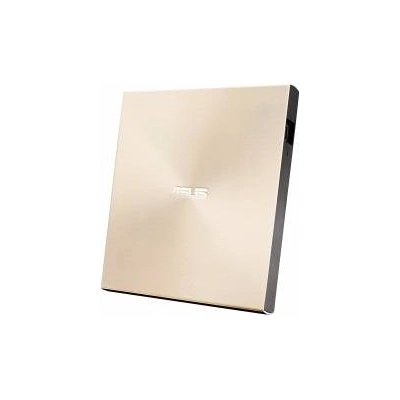 ASUS ZenDrive U9M USB-C external Ultra SLIM DVD burner (incl. USB-C cable, burning software & Nero backup app), for Apple MacBooks and Windows PCs/notebooks, USB 2.0, gold - 90DD02A5-M29000