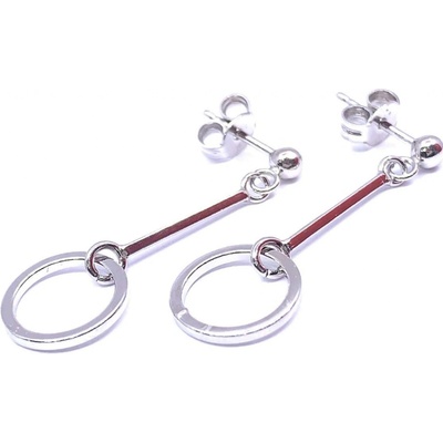 Jan Kos jewellery stříbrné náušnice visací 12119076