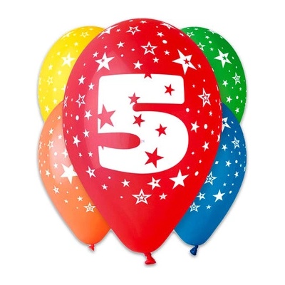 GoDan Цветни многобройни балони 5 броя - 5