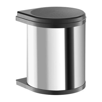Hailo vestavný odpadkový koš Mono 15 l nerezová ocel/černá