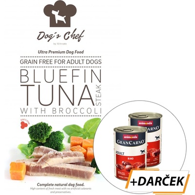 Dog's Chef Bluefin Tuna steak & Broccoli 15 kg
