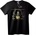 NOONEBRAND Тениска с Многорък Скелет - M, Black