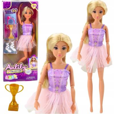 LEAN Toys 24483 Bábika Anlily baletka v šatách