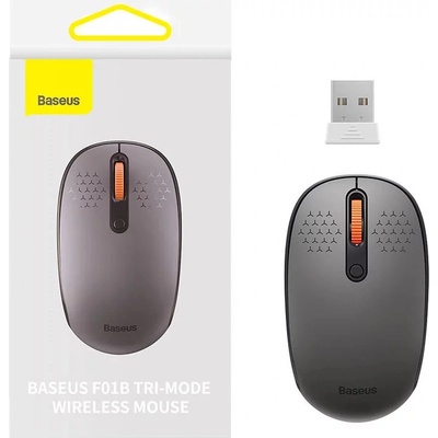 Baseus F01B Tri-mode 2.4G BT 5.0 1600 DPI frosted grey
