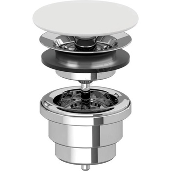 Villeroy & Boch 680800RW - Слив за умивалник бял/лъскав хром (VB0054)