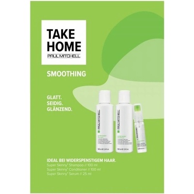 Paul Mitchell Smoothing Take Home šampon 100 ml + kondicionér 100 ml + sérum 25 ml darčeková sada