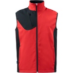 ProJob 3702 softshellvest/Мъжка работна софтшел жилетка - червена xxl (64370200405)