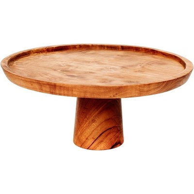 Bazar Bizar Podnos na dort Teak Cake Dish 28cm