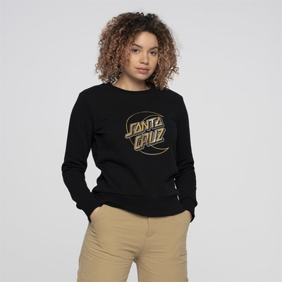 Santa Cruz mikina Holo Moon Dot Front Crew Black BLACK