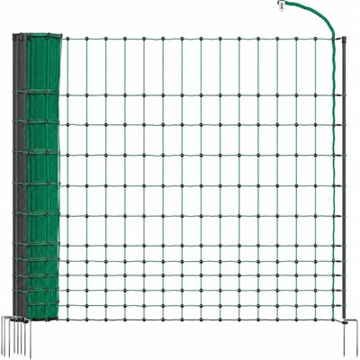 Fencee Elektrická sieť STANDARD pre hydinu, sliepky a kurčatá, výška 112 cm, dĺžka 25 m, 1 bodec
