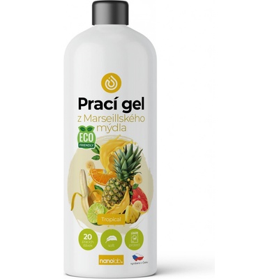 Nanolab Prací gel z Marseillského mýdla pro citlivou pokožku Tropical 1 l