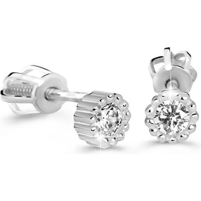 Cutie Diamonds náušnice kôstky z bieleho zlata s briliantmi DZ60236-30-00-X-2
