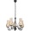 Brilagi - LED Пендел COTTAGE 5xE14/40W/230V черен/кафяв (BG1516A)