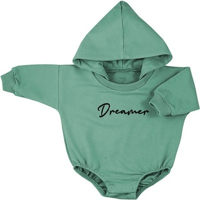Dojčenské teplákové body s kapucňou baggy Koala Dreamer ružová