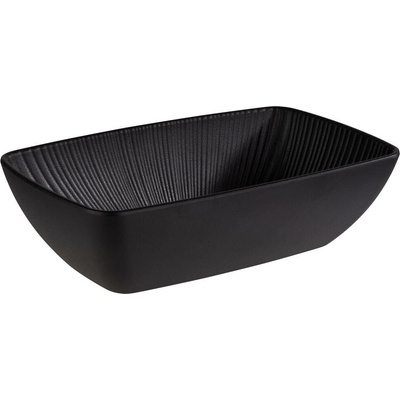 APS Melaminová mísa GN 1/4, 1,5 l, 265x162x75 mm, černá Nero