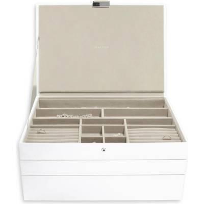 Stackers šperkovnice 3v1 White Supersize Jewellery Box bílá 73126