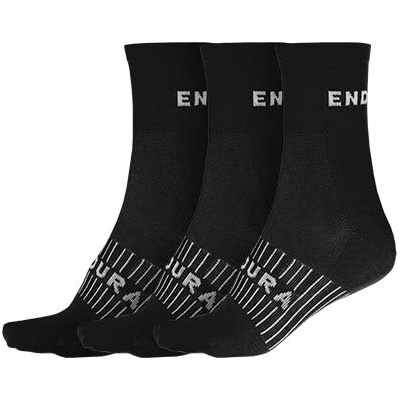 Endura ponožky Coolmax Race Black 3-balení Black