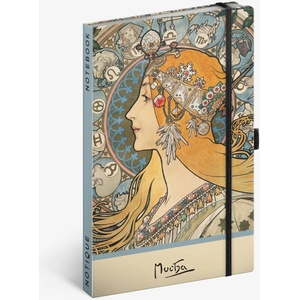 Notique Бележки Алфонс Муха - Зодиак, с точки, 13 x 21 cm NOTIQUE | Lilav | Home | UNI