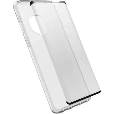 OtterBox Clearly Protected Skin With Alpha Glass - тънък силиконов кейс и стъклено защитно покритие за дисплея на Samsung Galaxy S9 (прозрачен)