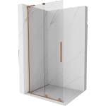 Mexen Velar L Плъзгаща се преградна стена за душ Walk-in 120 x 200 см, прозрачна 8 мм, четкана мед - 871-120-003-03-65 (871-120-003-03-65)